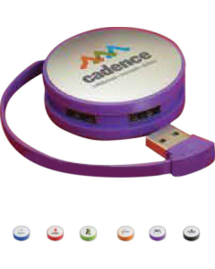 Promotional Round 4-Port USB Hub