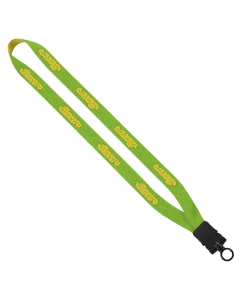 Promotional 3/4" RPET Dye Sublimated Waffle Weave Lanyard w/Snap-Buckle
