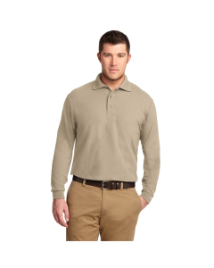 Promotional Port Authority Tall Silk Touch Long Sleeve Polo.