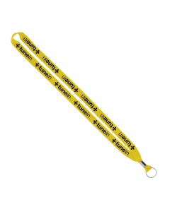 Promotional Import Rush 5/8" Polyester Lanyard with Silver Crimp & Ring