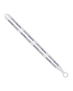 Promotional Import Rush 1/2" Polyester Lanyard with Sewn Silver Ring