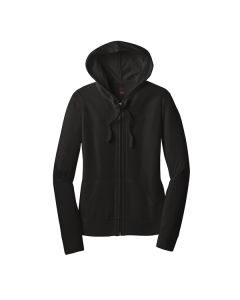 Promotional District Women's Fitted Jersey Full-Zip Hoodie.