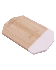 Branded Octagonal Marble & Bamboo Cutting Board