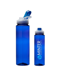Branded Lassen 1L/34oz. PET Water Bottle