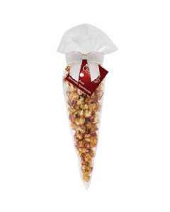 Branded Large Gourmet Popcorn Cone Bag - Christmas Crunch Flavor