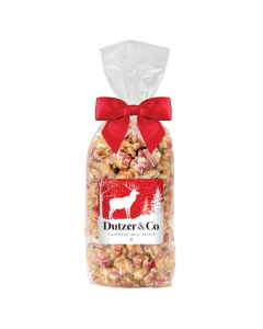 Branded Gourmet Popcorn Gift Bag - Christmas Crunch Flavor