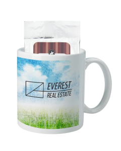 Promotional 11 Oz. Full Color Mug With Hot Cocoa