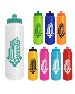 Branded Slim line - 25 oz. Water Bottle with Push-pull lid