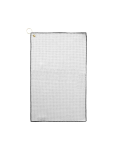 Promotional Microfiber Waffle Golf Towel with Brass Grommet & Hook