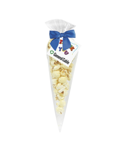 Branded Small White Cheddar Truffle Popcorn Cone Bags
