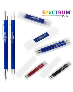 Promotional Derby Soft Touch Metal Ballpoint & Mech. Pencil Gift Set