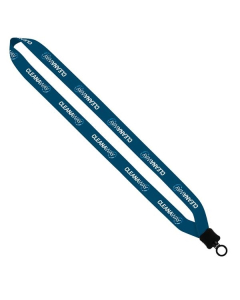 Promotional 3/4" RPET Dye-Sublimated Lanyard with Plastic Clamshell