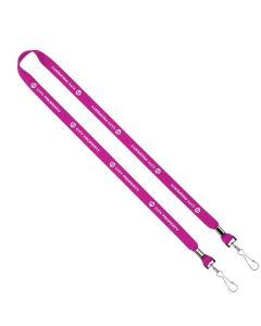 Promotional Import Rush 5/8" Polyester 2-Ended Lanyard with Crimps