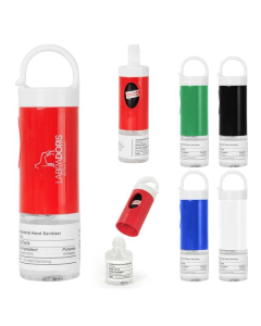 Branded Fresh & Clean Dog Bag Dispenser With 1 Oz. Hand Sanitizer