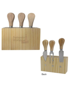 Branded 3-Piece Cheese Cutlery Set