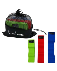 Branded Fabric Resistance Band Set