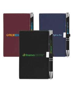 Branded Note Caddy & Tres-Chic Pen Gift Set - ColorJet