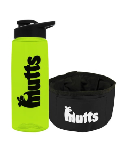 Branded The Parched Pup - 26oz Flair Bottle & Folding Dog Bowl
