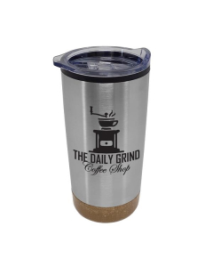 Branded 19 oz. Stainless Steel Tumbler with Cork Base