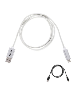 Branded 2-in-1 Touch Activated Light Up Charging Cable