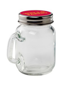 Branded Glass Mason Jar / Empty