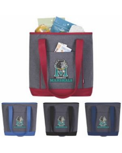 Promotional Koozie Two-Tone Lunch Time Kooler Tote Bag