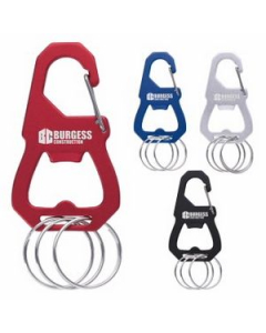 Promotional BIC Graphic 3 Key Ring Carabiner with Bottle Opener