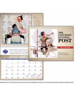 Branded Triumph The Saturday Evening Post Illustrations Calendar by Norman Rockwell