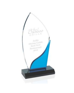 Promotional Jaffa Blue Accent Award