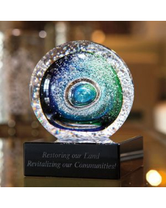 Promotional Jaffa Art Glass Galaxy Optical Glass Award