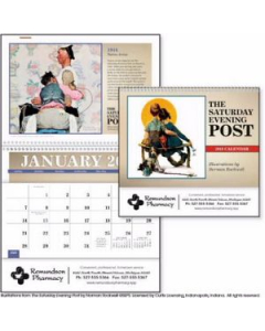 Branded Triumph The Saturday Evening Post wIllustrations by Norman Rockwell Pocket Calendar