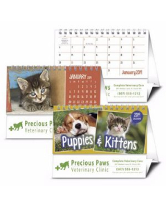 Branded Triumph Puppies  Kittens Desk Calendar
