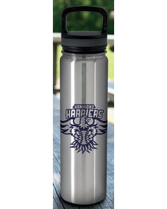 Promotional 24 Oz Vacuum Insulated Bottle with Carabiner Lid