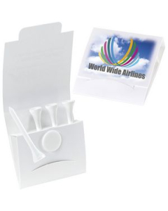 Promotional 4-1 Golf Tee Packet