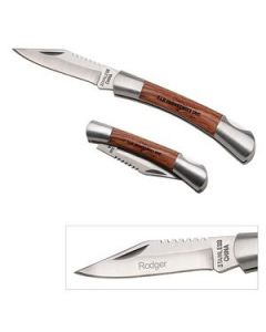 Promotional GoodValue Small Rosewood Pocket Knife Silver
