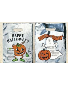 Promotional Pumpkin Sliver Reflective Halloween Bag