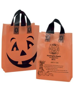 Branded Pumpkin Frosted Shopper Halloween Bag
