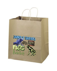 Promotional Eco Brute KraftBrown Shoppers Bag ColorVista
