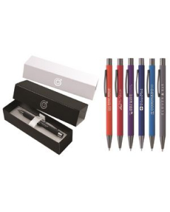 Promotional Bowie Softy in Premium Gift Box  Laser Engraved  Metal Pen