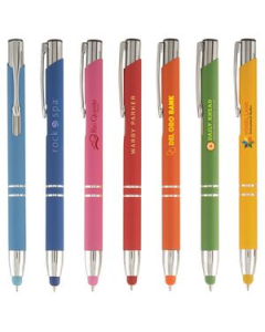 Branded TresChic Softy Stylus  ColorJet  FullColor Metal Pen