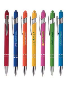 Branded Ellipse Softy Brights wStylus  ColorJet  FullColor Metal Pen