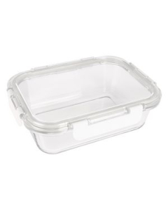 Branded Fresh Prep Square Glass Food Container