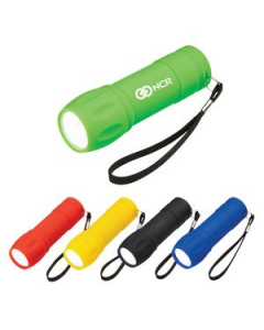 Branded Rubberized COB Light With Strap
