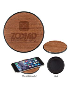Branded Timber Wireless Charging Pad