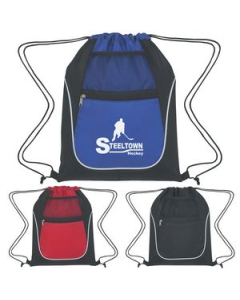 Branded Drawstring Sports Pack With Dual Pockets