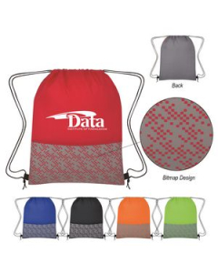 Promotional Bitmap Drawstring Backpack