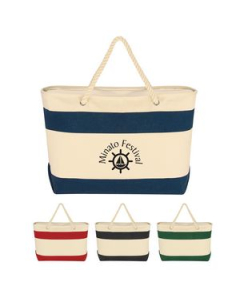 Branded Large Cruising Tote Bag With Rope Handles