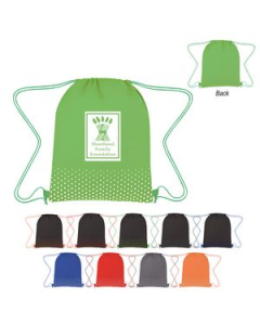 Branded Connect The Dots NonWoven Drawstring Bag