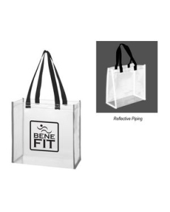 Branded Clear Reflective Tote Bag