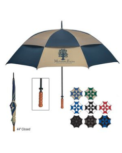 Branded 68 Arc Windproof Vented Umbrella
